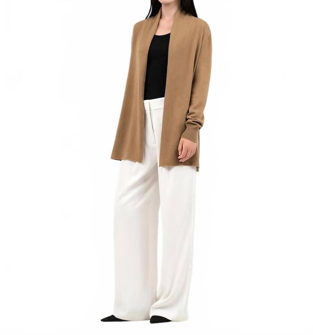 NEW LE SUPERBE desert cardigan in camel